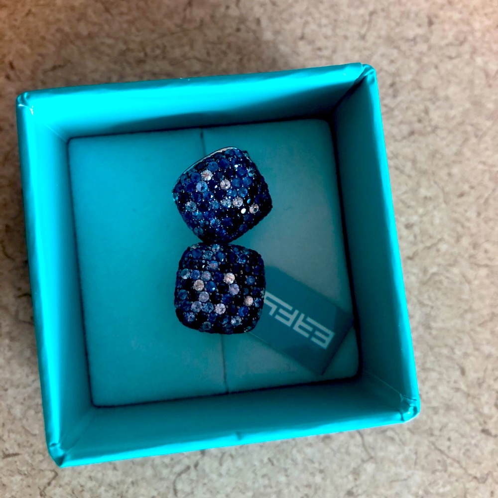 Beautiful Effy Diamond and Sapphire earrings!